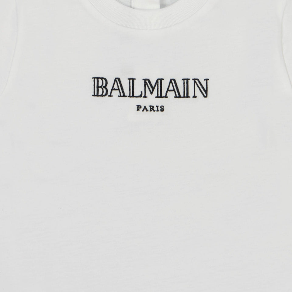 Balmain Baby Jongens T-shirt Wit