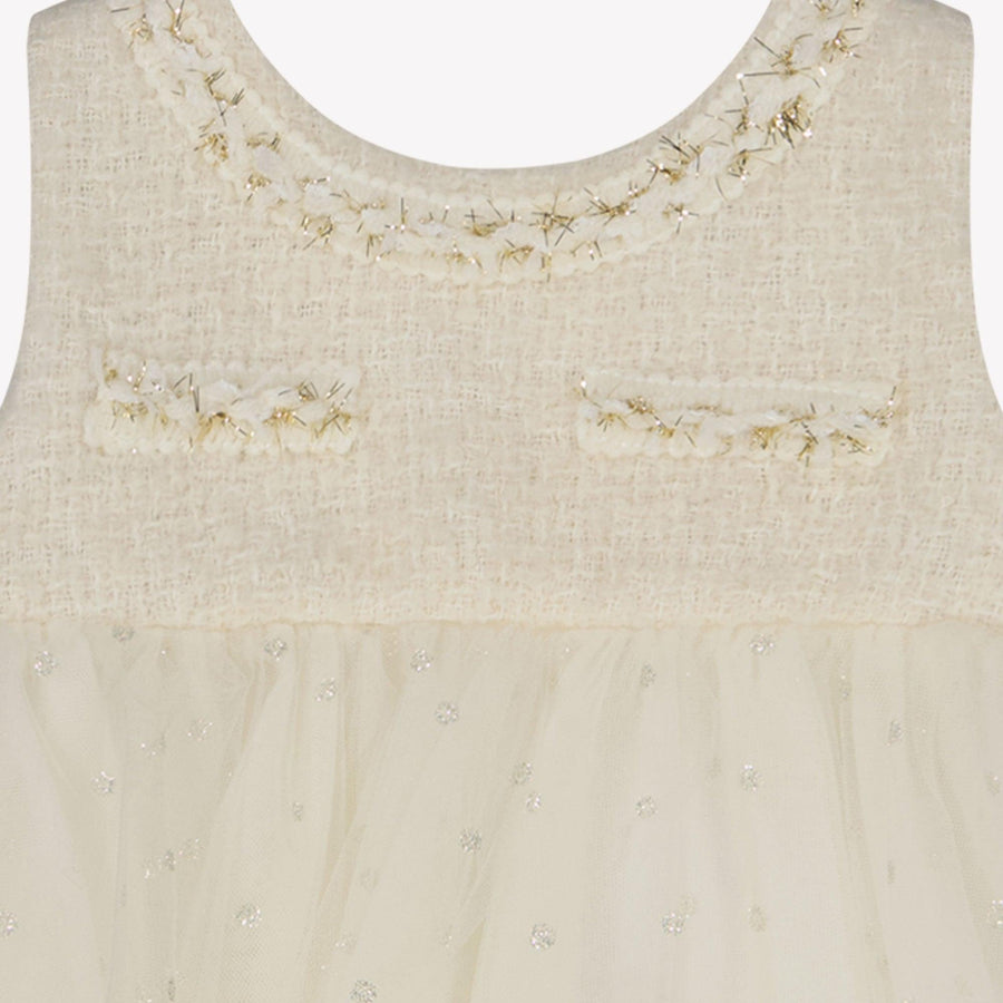 Monnalisa Baby Girls Dress Offwhite