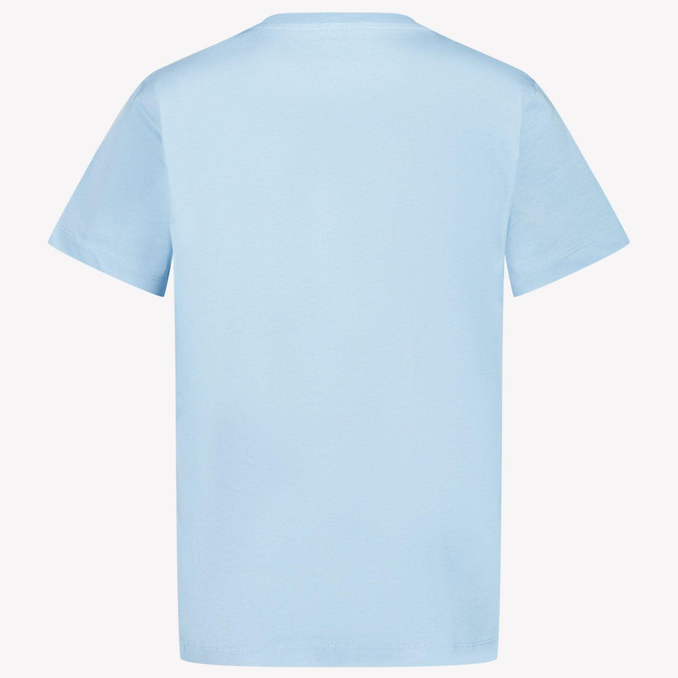 Moncler Kids Boys in T-Shirt Light Blue