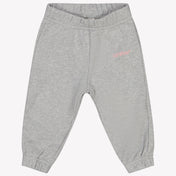 Off-White Baby Girls Pants In Light Gray