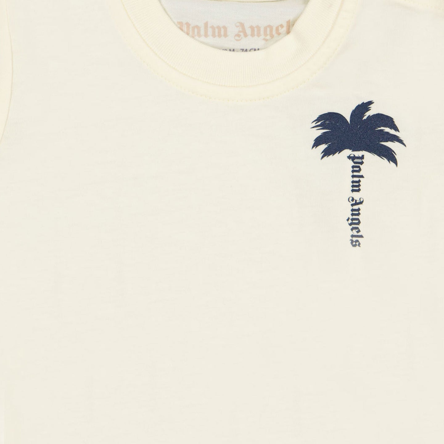 Palm Angels Baby Jongens T-Shirt In Off White