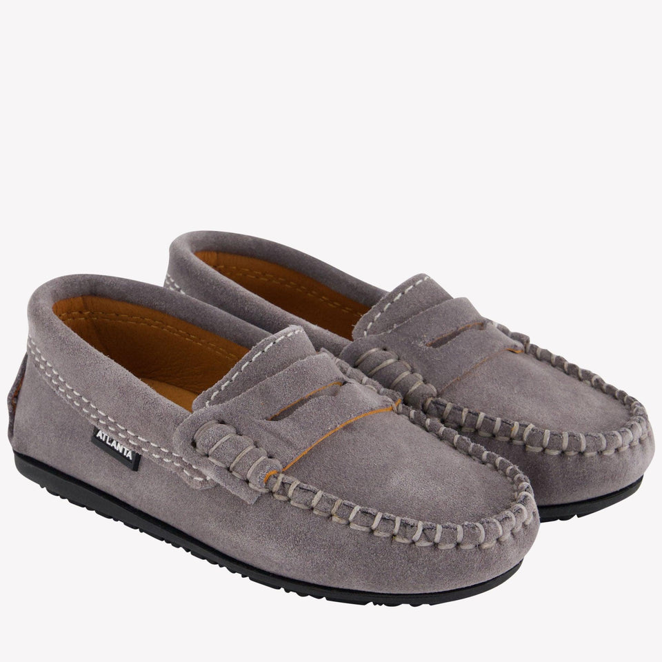 Atlanta Moccasin Unisex Shoes In Gray