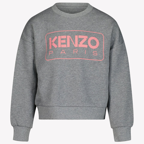 Kenzo Kids Meisjes Trui Grijs