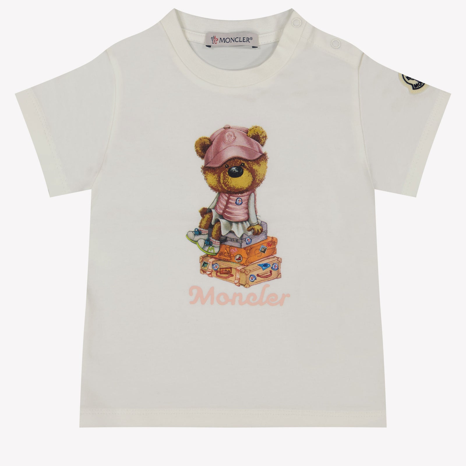 Moncler Baby Girls T-Shirt in White