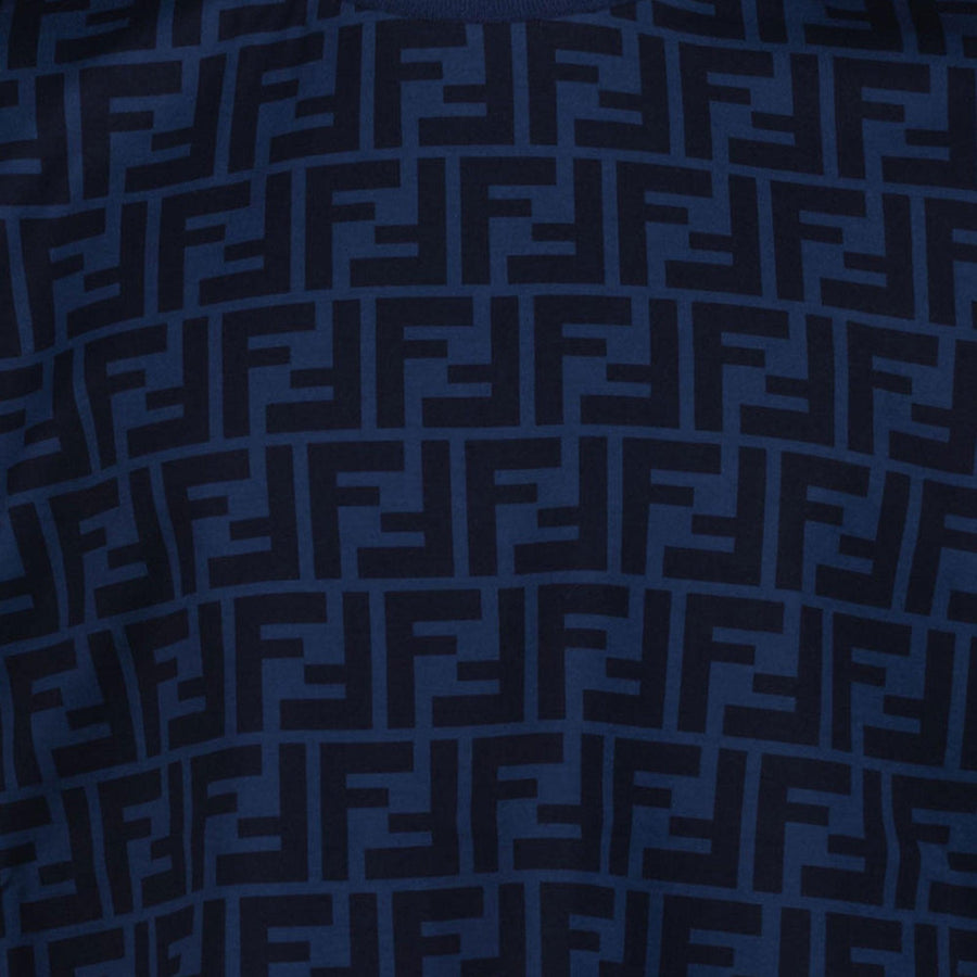 Fendi Kids Unisex T-Shirt  Navy