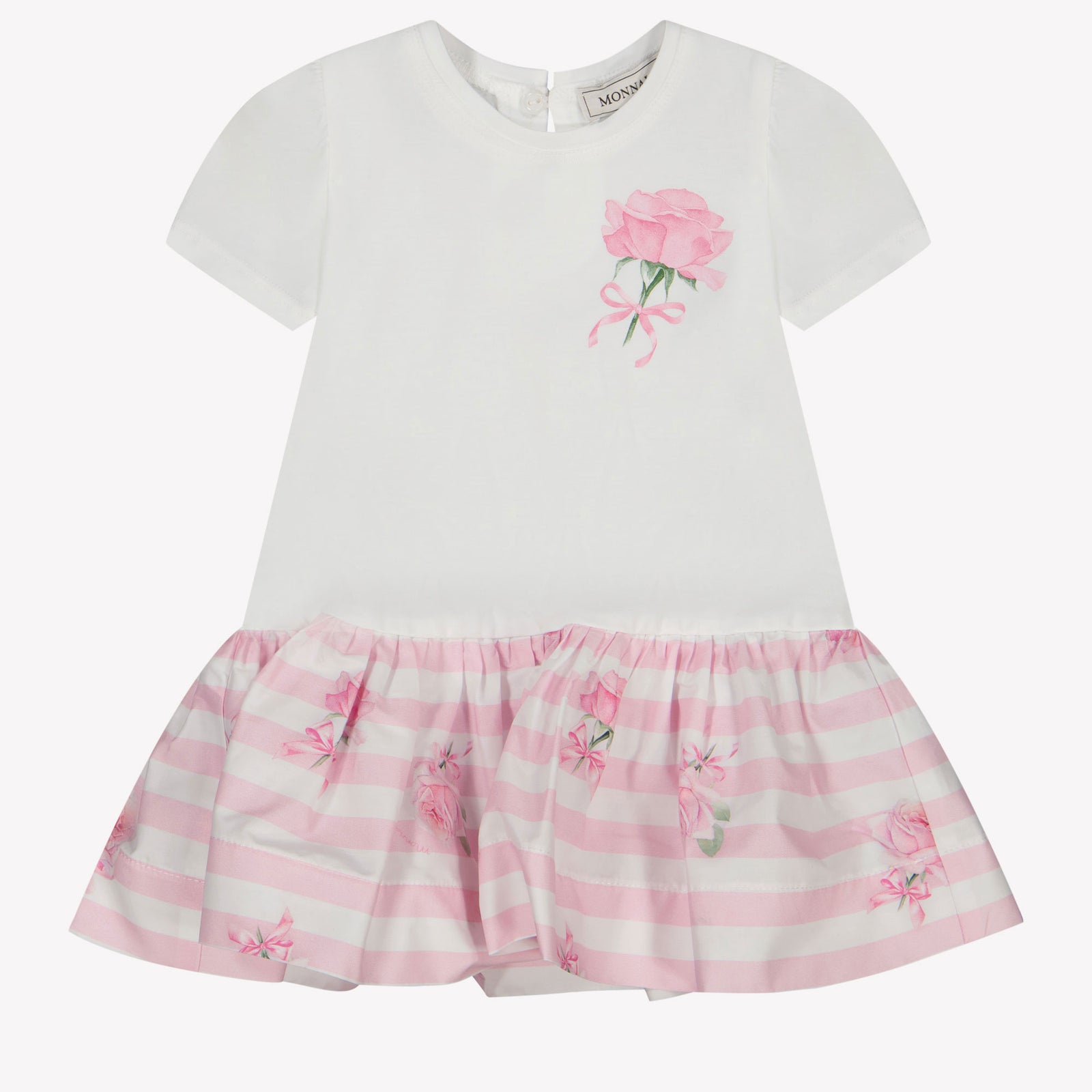 MonnaLisa Baby Girls Dress In White