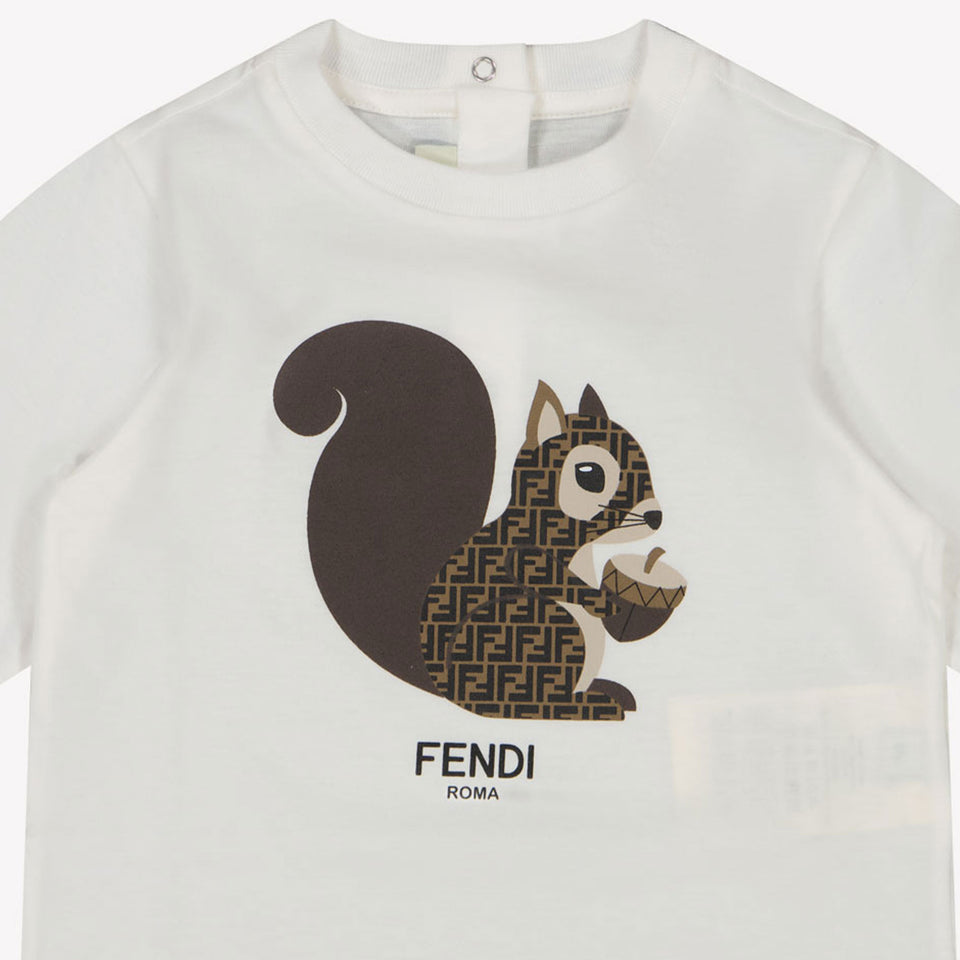 Fendi Baby Unisex T-shirt White