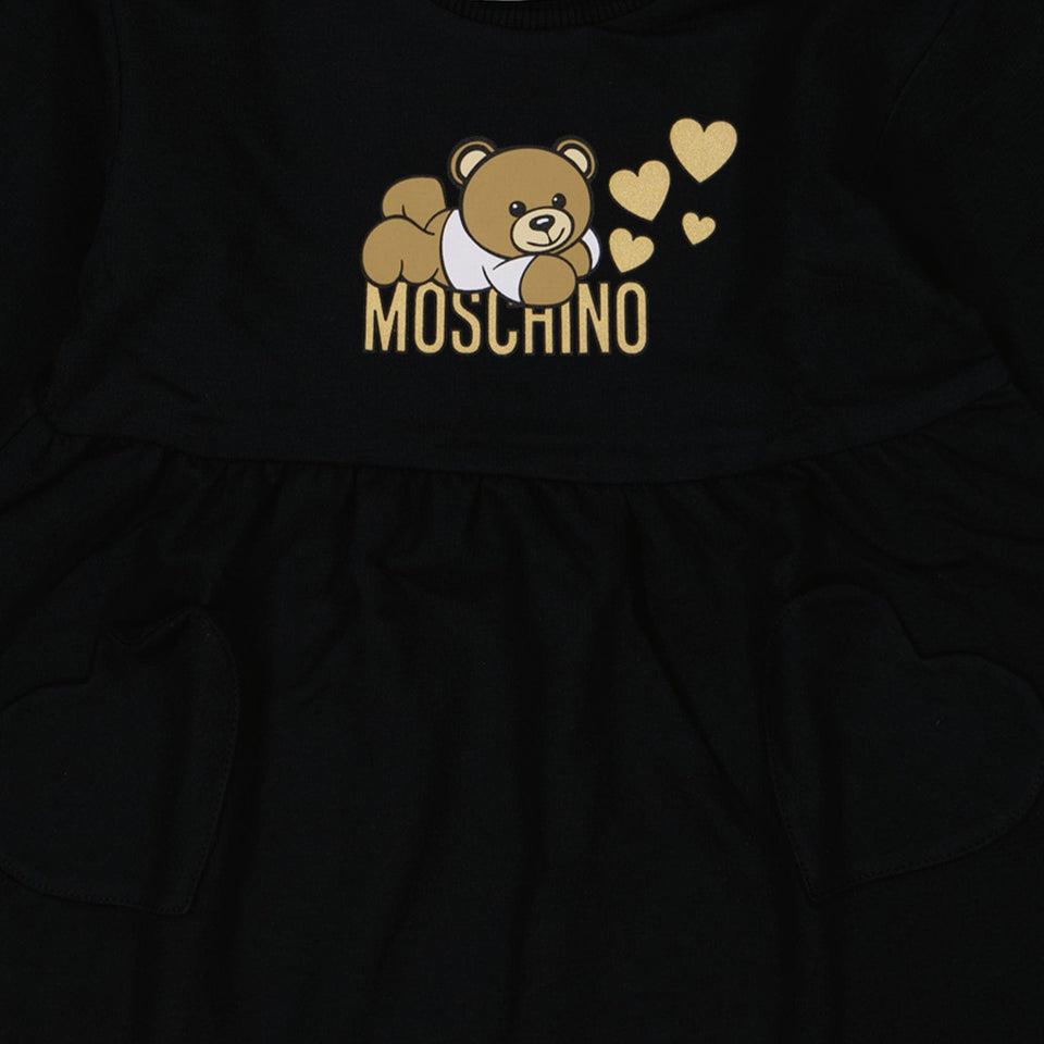 Moschino Baby Meisjes Jurk Zwart