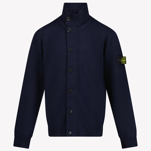 Stone Island Boys Cardigan Navy