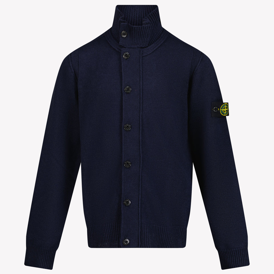 Stone Island Boys Cardigan Navy