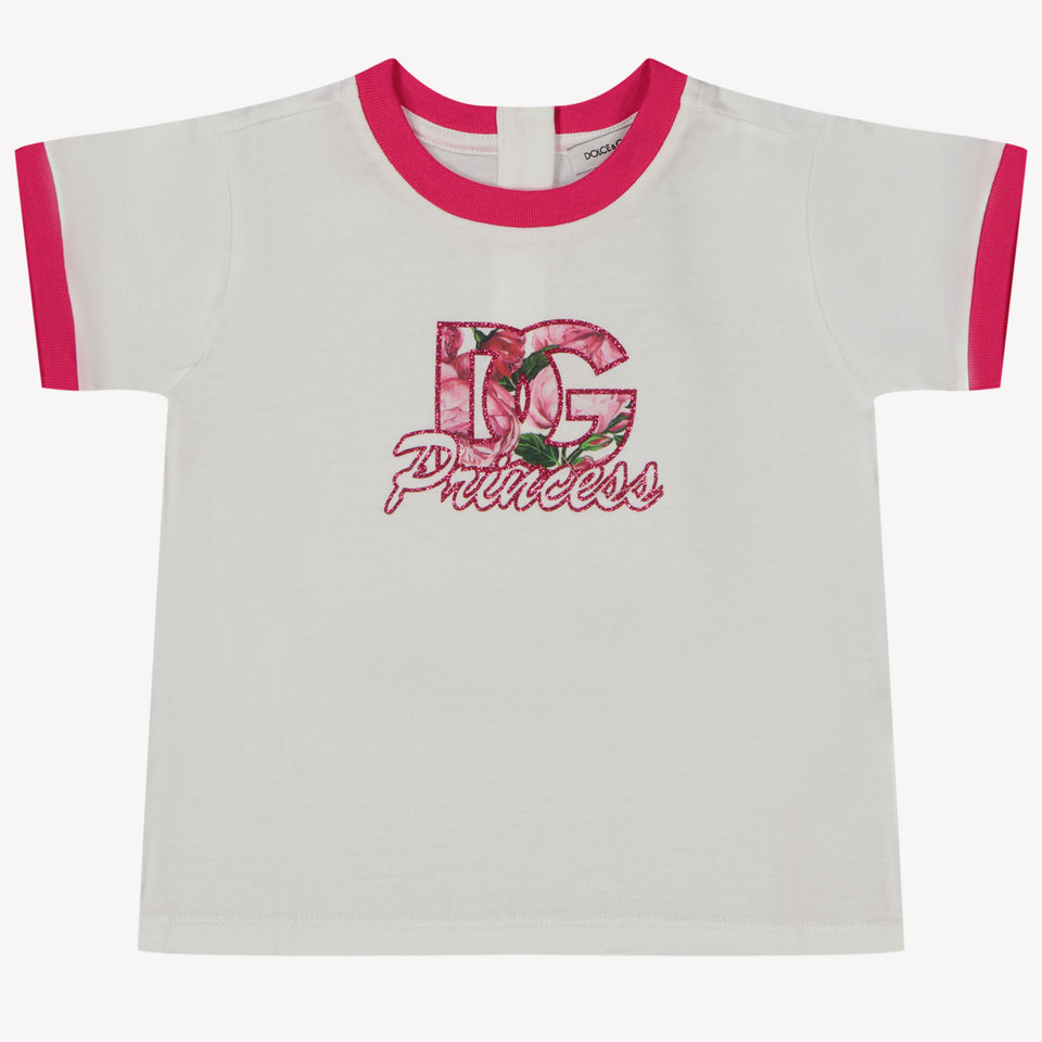 Dolce & Gabbana Baby Meisjes T-shirt Wit