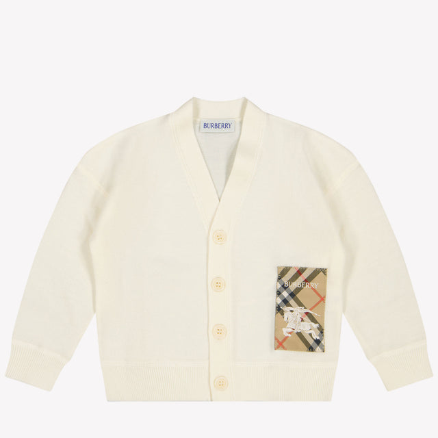 Burberry Romie Baby Boys Vest In OffWhite