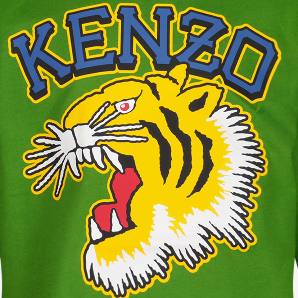 Kenzo Kids Jongens T-shirt Groen