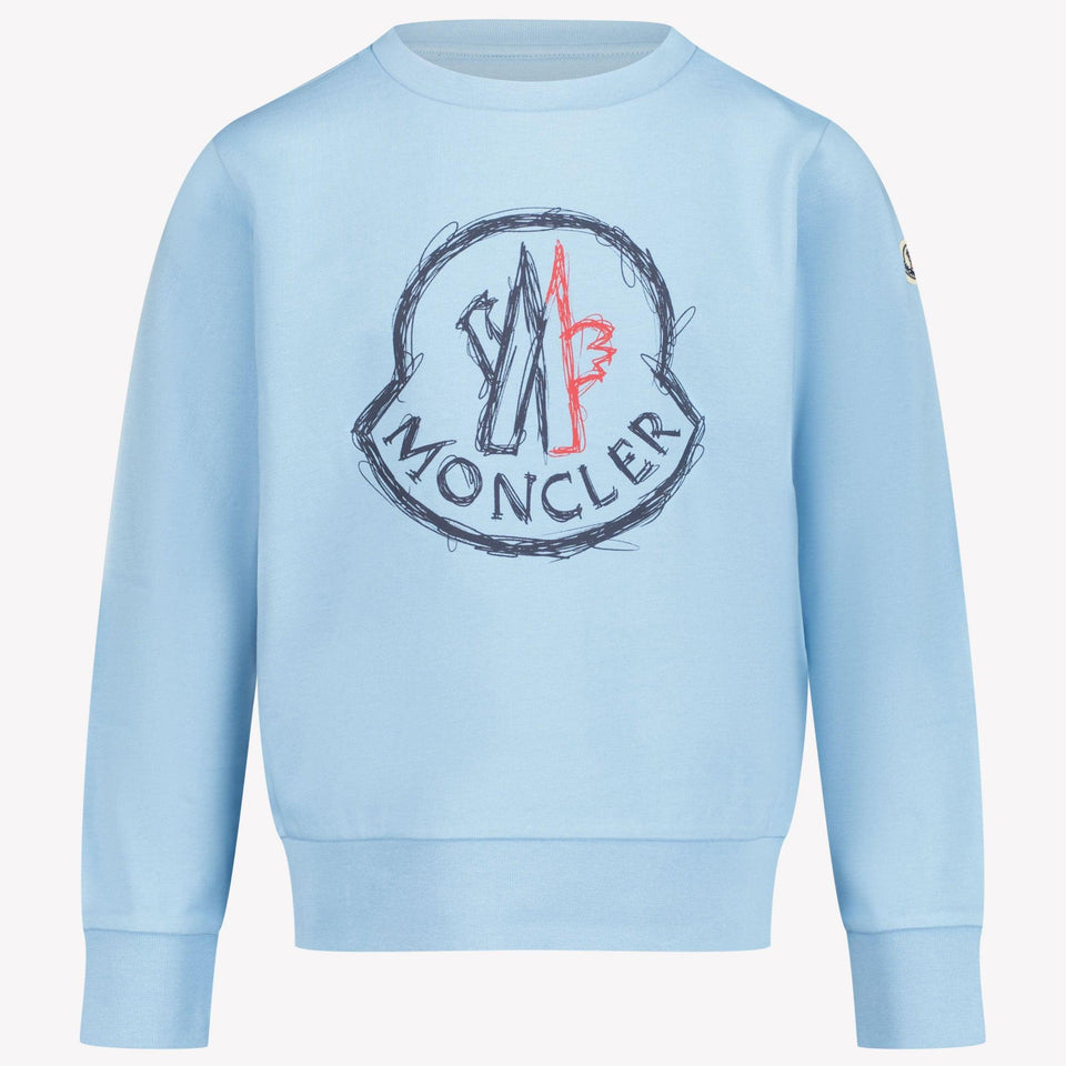 Moncler Kinder Jongens Trui In Licht Blauw