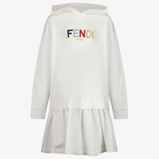 Fendi Kinder Meisjes Jurk Wit