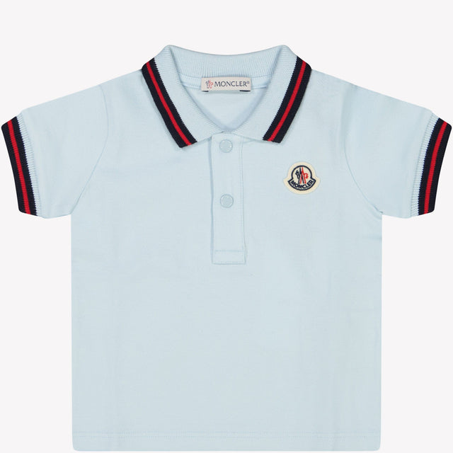 Moncler Baby Jongens Polo Licht Blauw 3/6