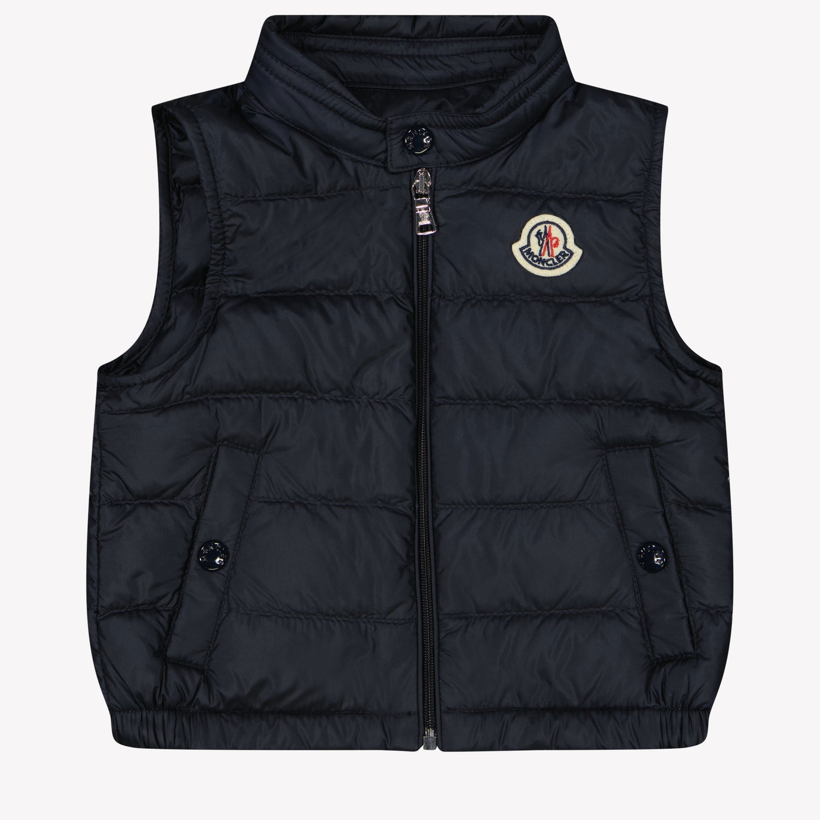 Moncler New Amaury Baby Jongens Bodywarmer In Navy