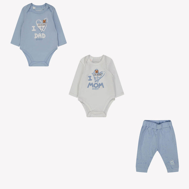 Guess Baby Unisex Boxpakje In Licht Blauw