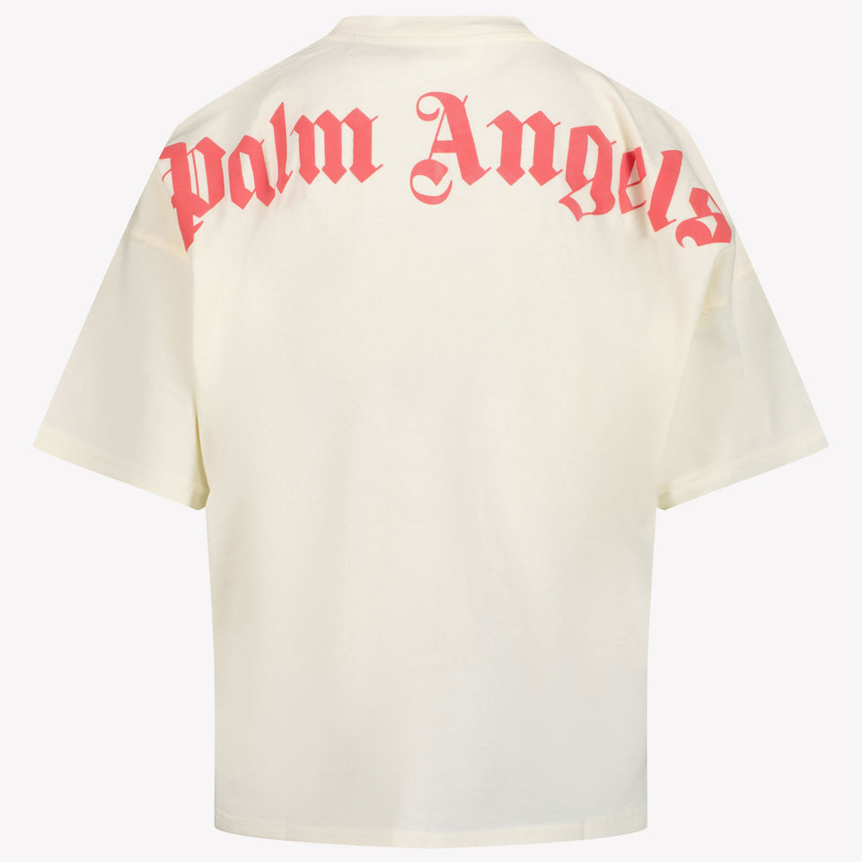 Palm Angels Kids Girls in T-Shirt OffWhite