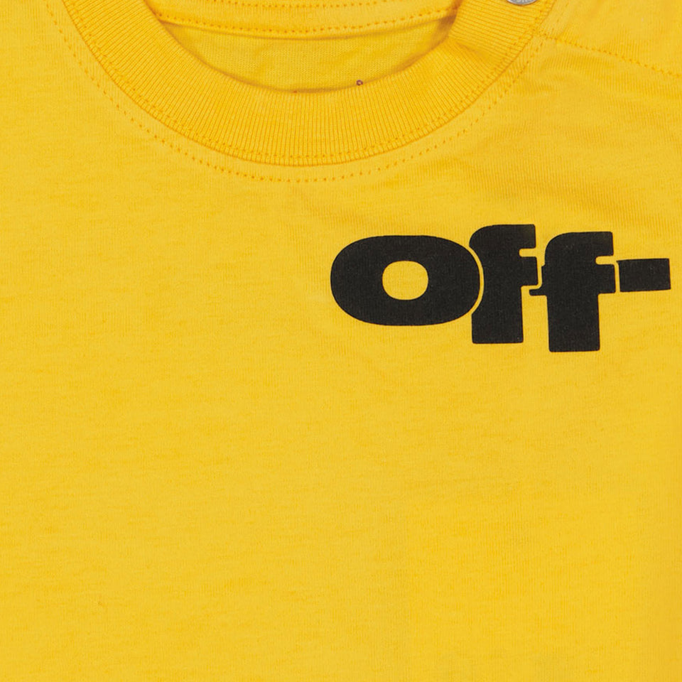 Off-White Baby Boys T-Shirt in Yellow