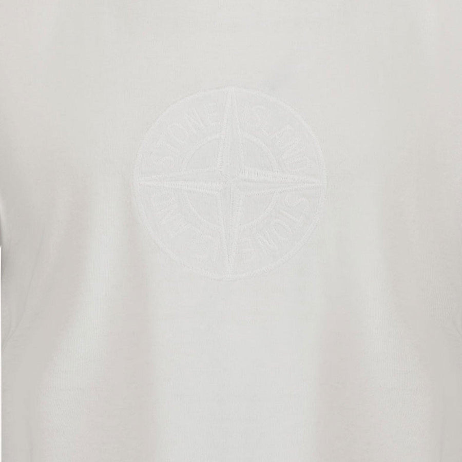 Stone Island Kinder Jongens T-Shirt In Wit