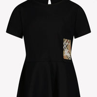 Burberry Riley Kids Girls Dress Black