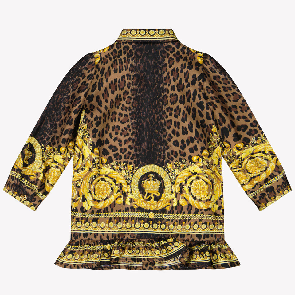 Versace Baby Girls Dress Brown