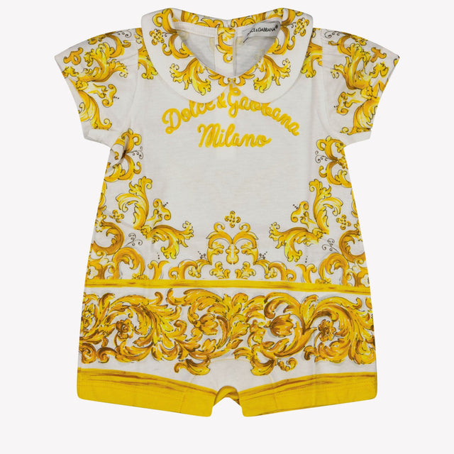 Dolce & Gabbana Baby Meisjes Boxpakje Geel 3/6