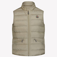 Moncler Kinder Jongens Bodywarmer Zand 4Y