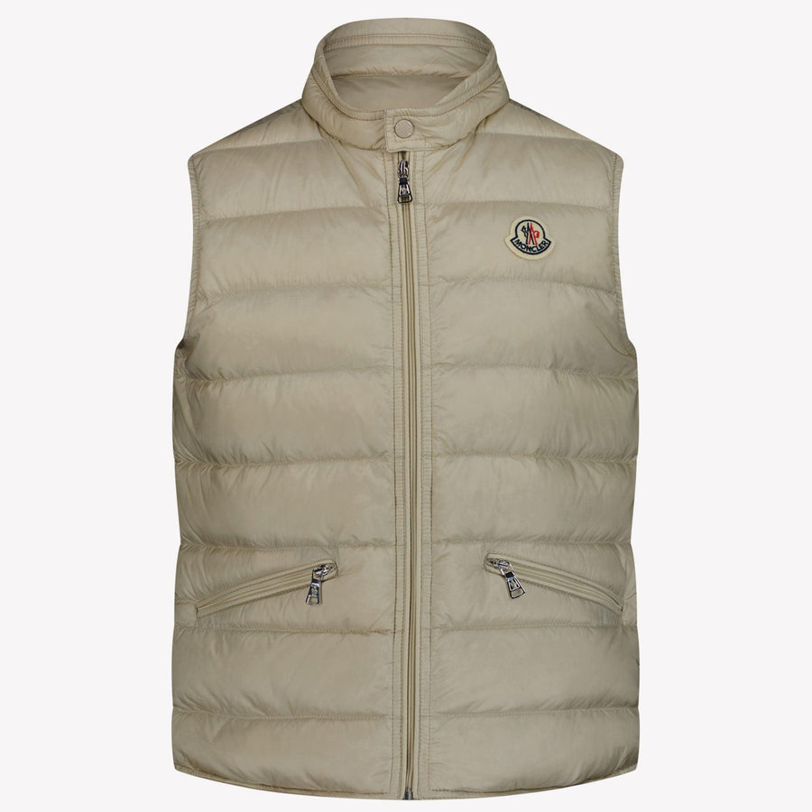 Moncler Kinder Jongens Bodywarmer Zand 4Y