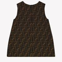 Fendi Baby Girls Dress Brown