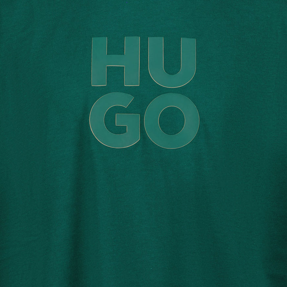 Hugo Children's Boys T-shirt Dark Green