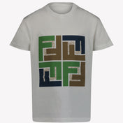 Fendi Kids Boys T-shirt Green