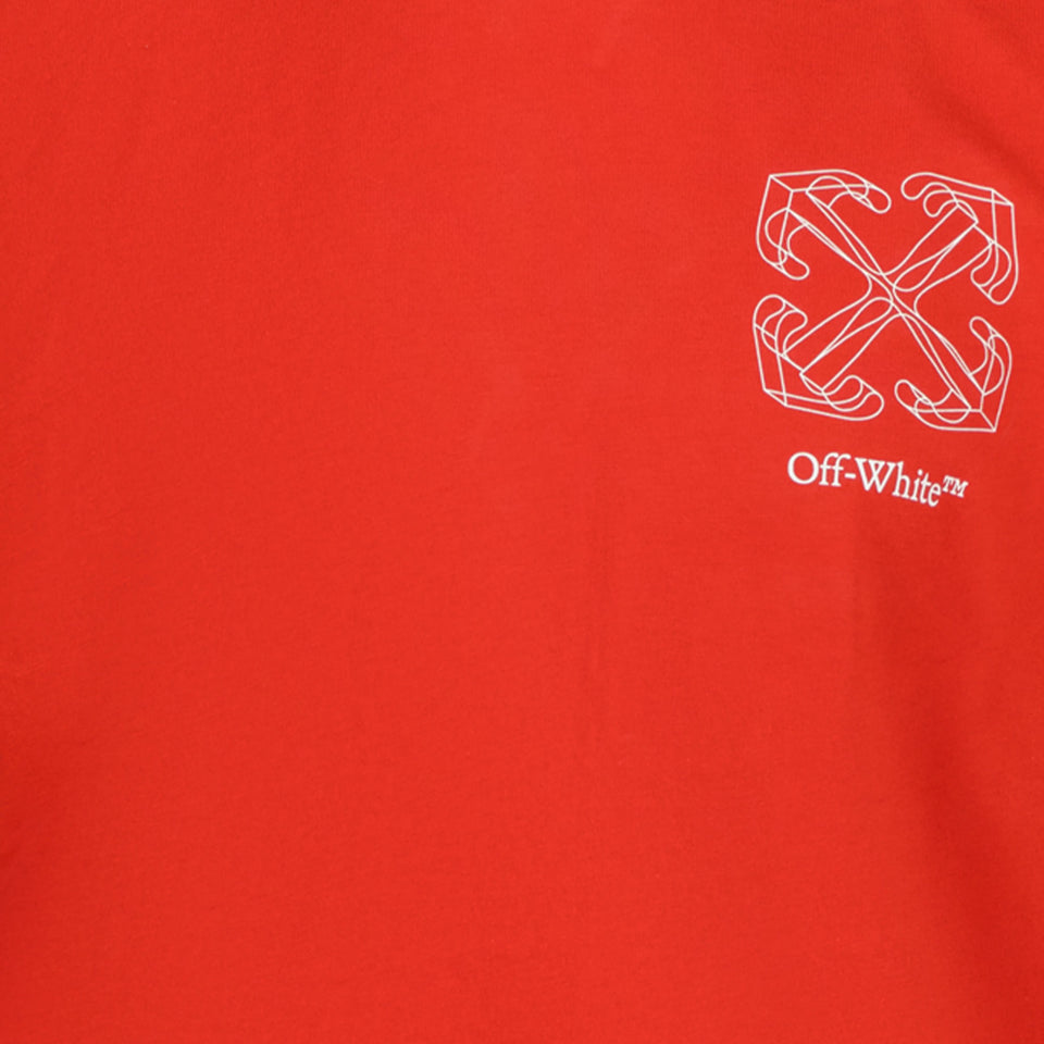 Off-White Boys T-Shirt Red