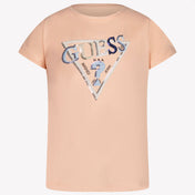 Guess Kids Girls in T-Shirt Salmon