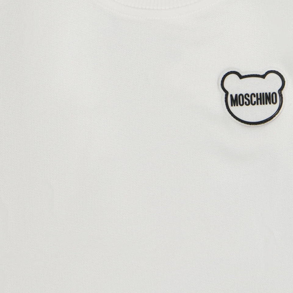 Moschino Baby Unisex Trui Off White