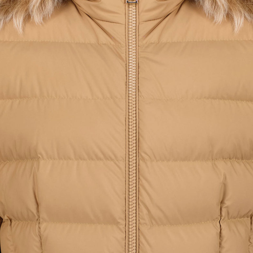 Moncler Boedette Meisjes Winterjas Beige