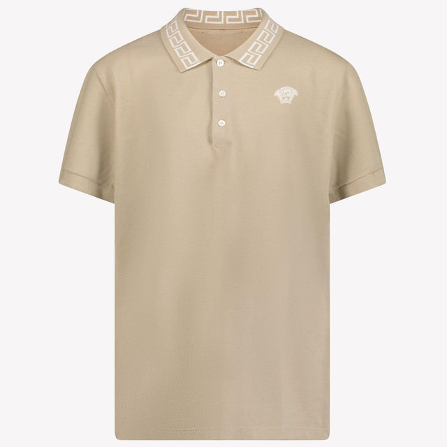 Versace Kids Boys Polo in Beige