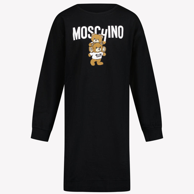 Moschino Meisjes Jurk Zwart 4Y