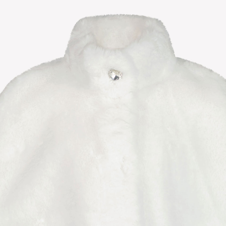 MonnaLisa Meisjes Faux Fur Jas Wit