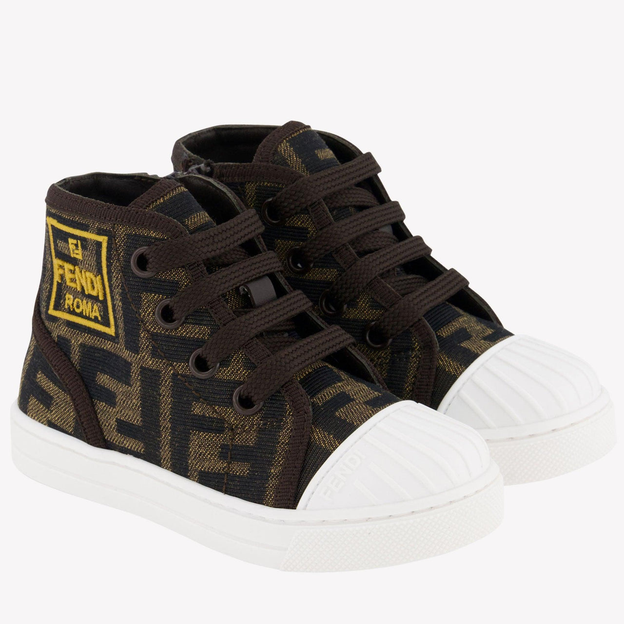 Fendi Unisex Sneakers Brown
