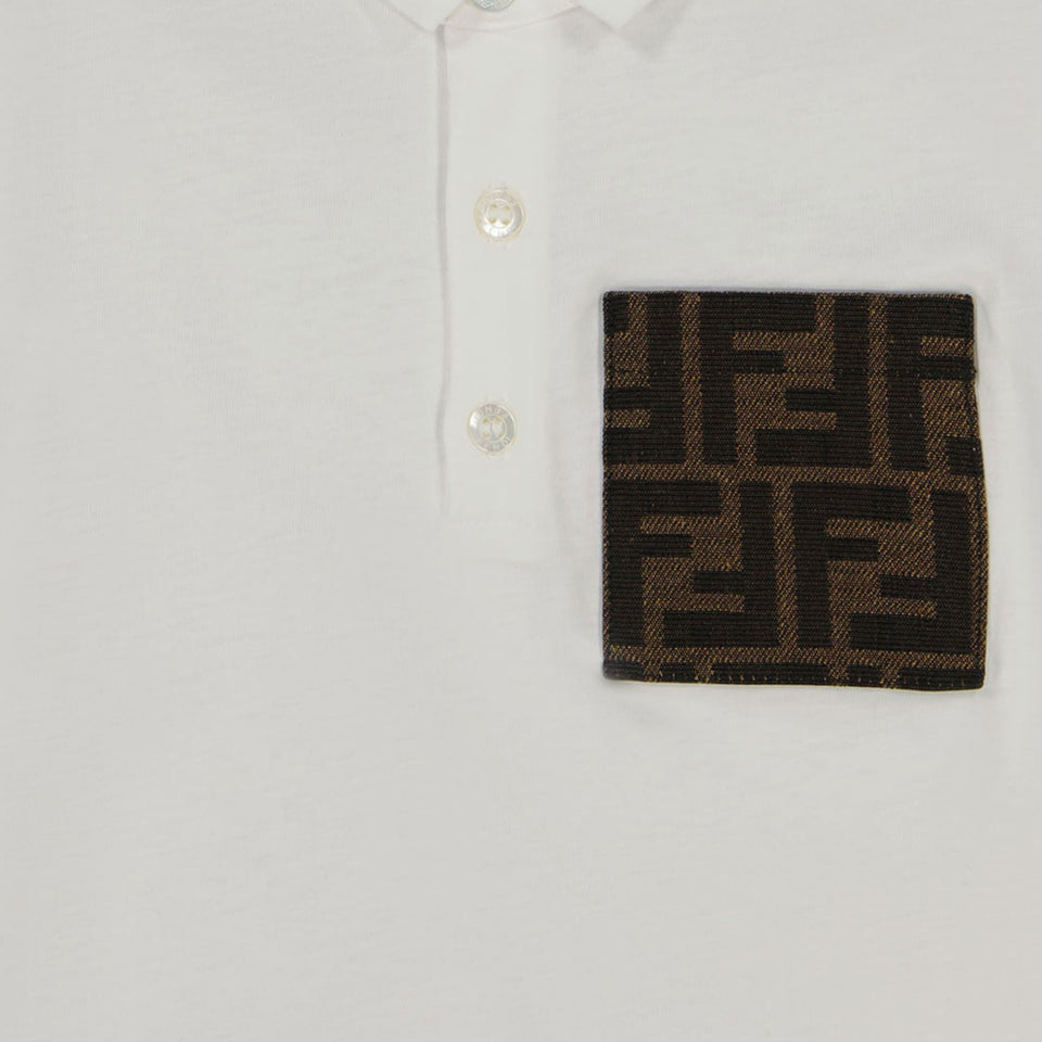 Fendi Baby boys polo in White