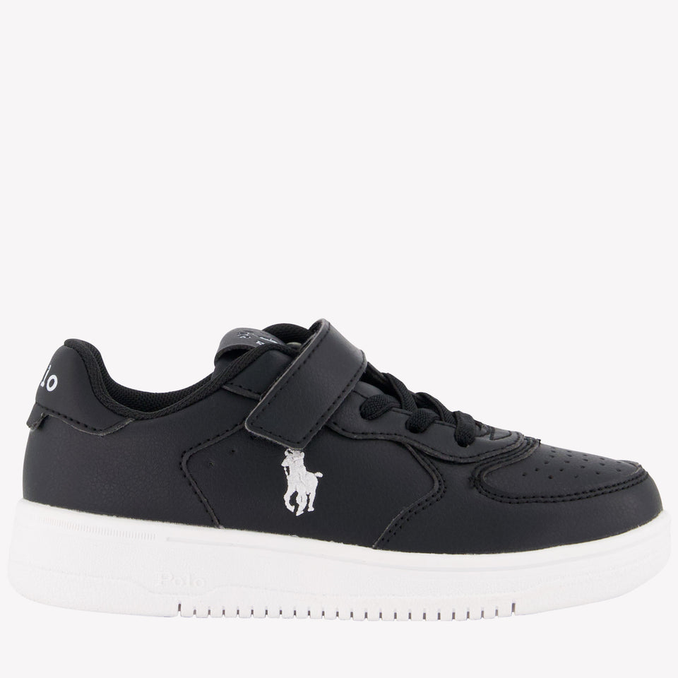 Ralph Lauren Master Court Ps Jongens Sneakers Zwart