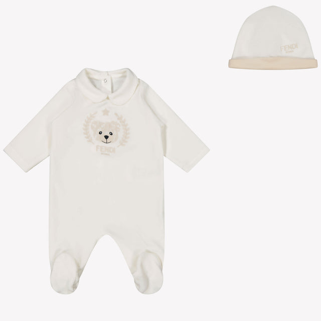 Fendi Baby Unisex box suit in White