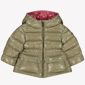 Moncler Adriel Baby Girls Winter Jacket Olive Green