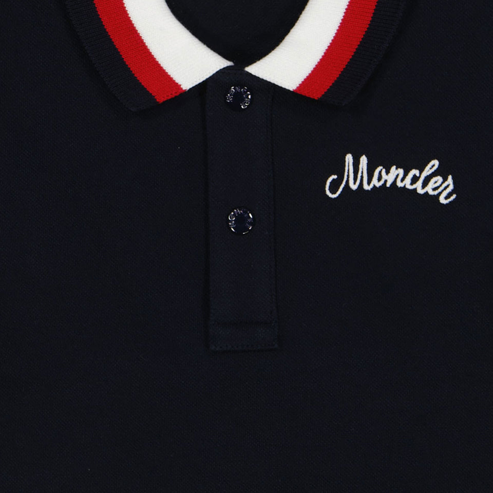 Moncler Baby Boys Polo in Navy