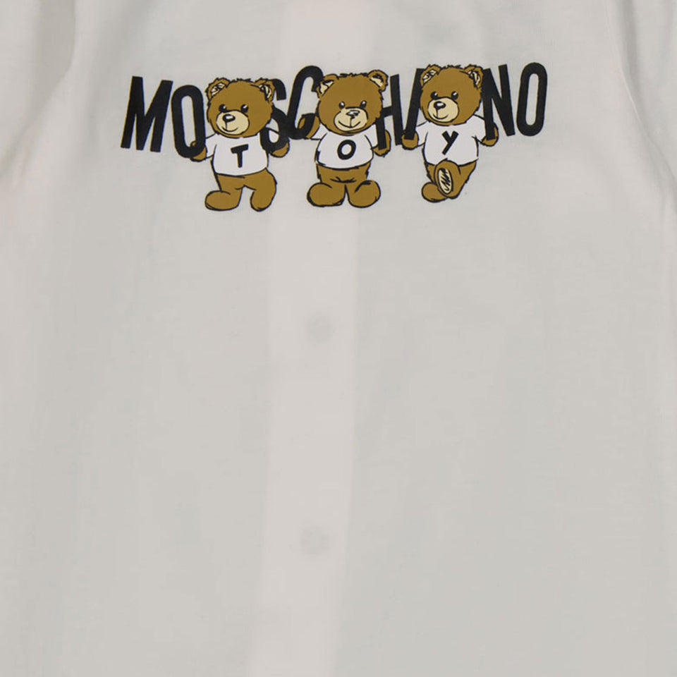 Moschino Baby unisex box suit OffWhite