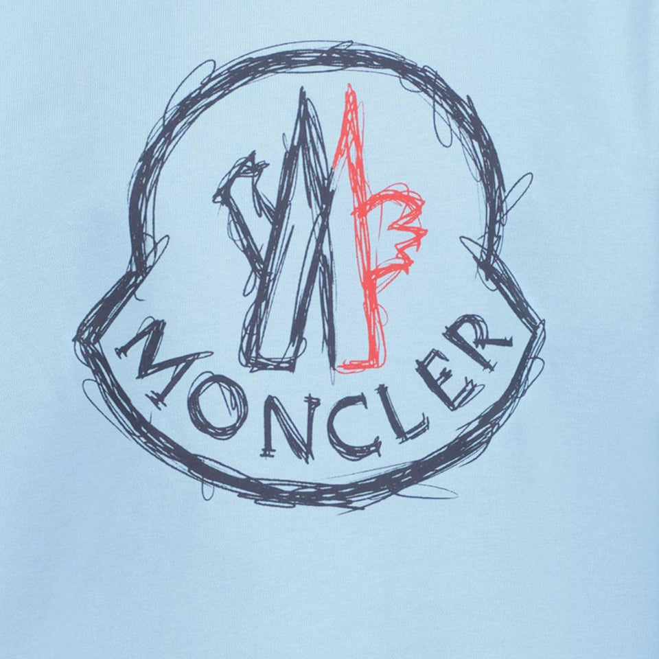 Moncler Kinder Jongens Trui In Licht Blauw