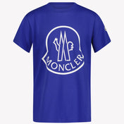 Moncler Boys T-shirt Cobalt Blue