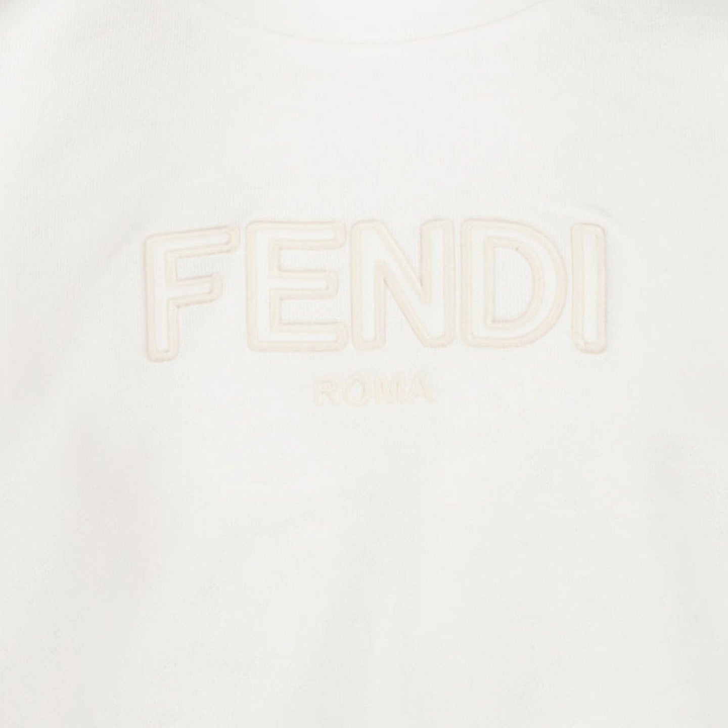 Fendi Kinder Meisjes T-Shirt In Wit